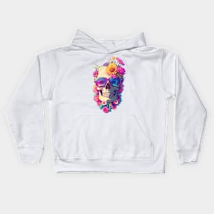 summer skull Kids Hoodie